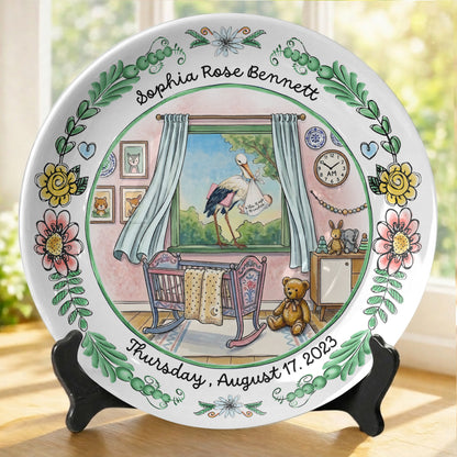 Storybook Personalized Birth Plate P513SRI0