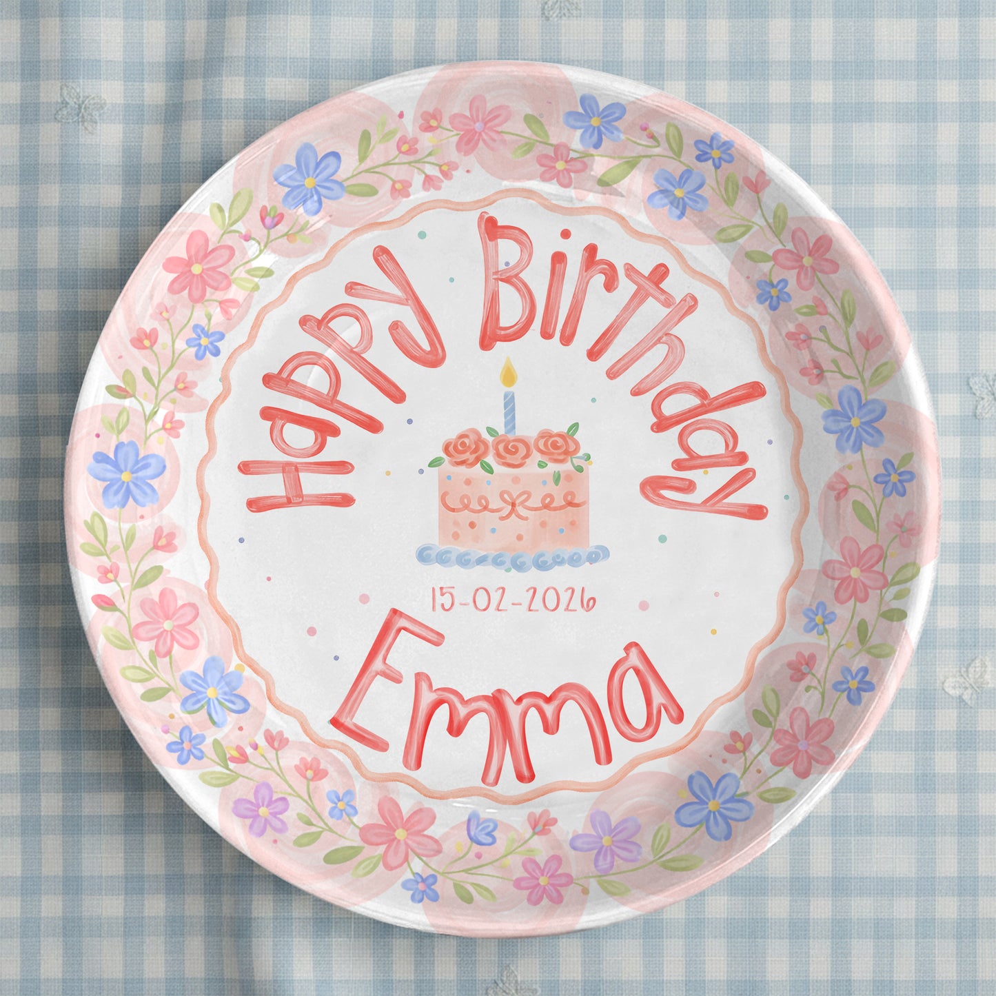 Personalized Birthday Plate Gift P3188D40