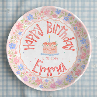 Personalized Birthday Plate Gift P3188D40