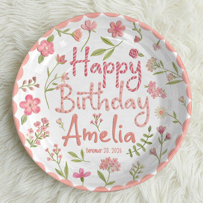 Personalized Birthday Plate Gift P3147CQ0