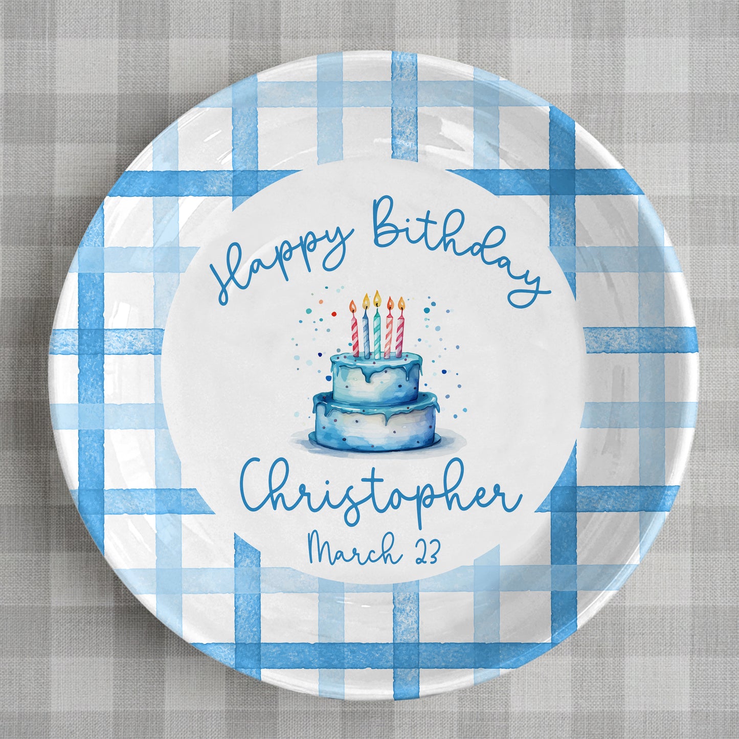 Personalized Birthday Plate Gift P92ILP0