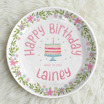 Personalized Birthday Plate Gift P311NNF0