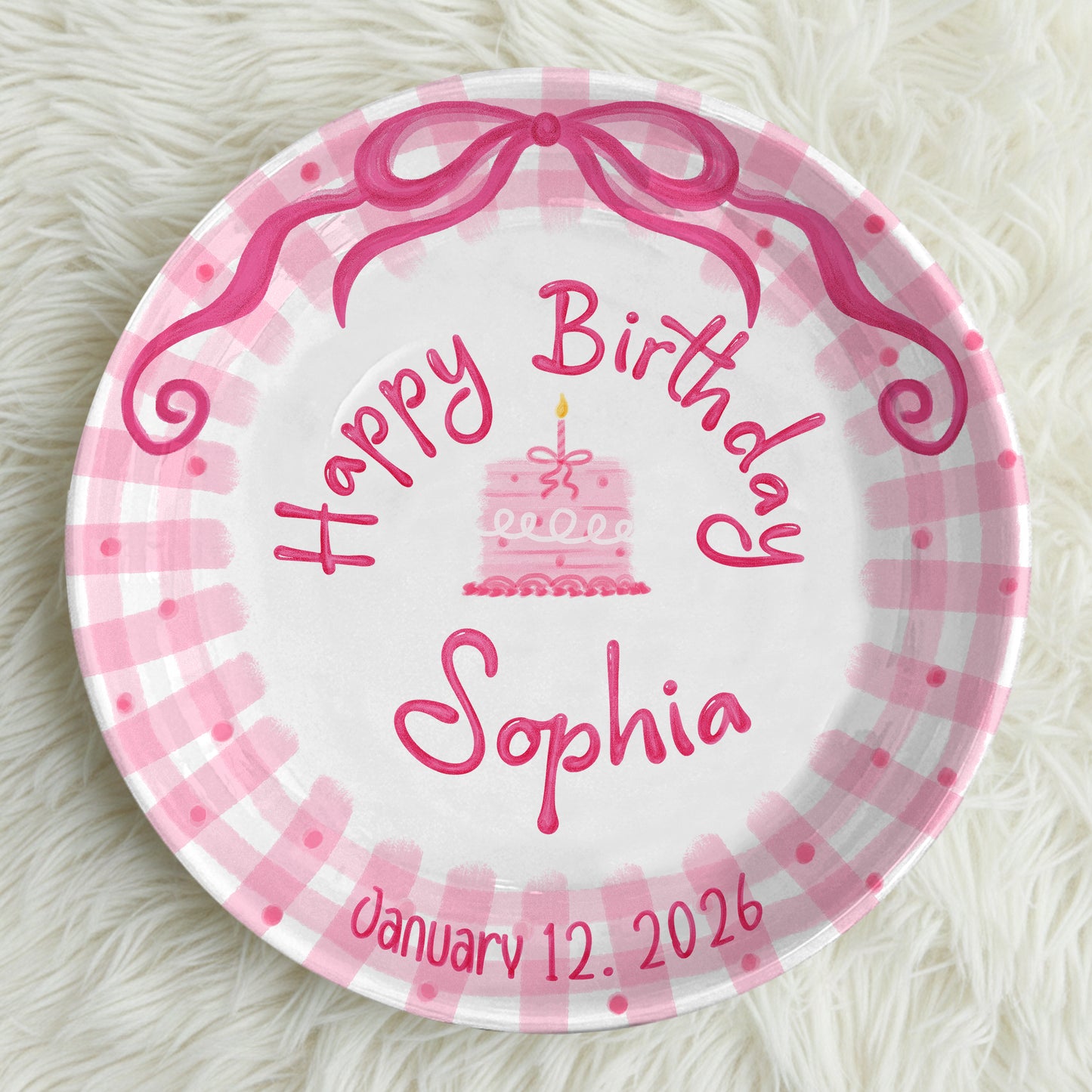 Personalized Birthday Plate Gift P226JYL0