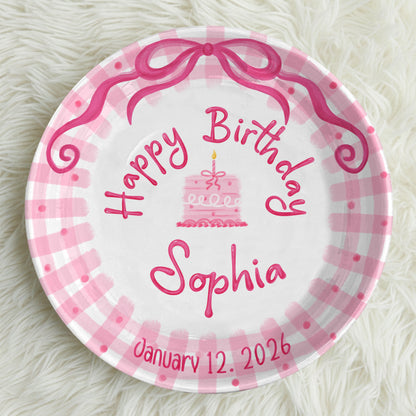 Personalized Birthday Plate Gift P226JYL0