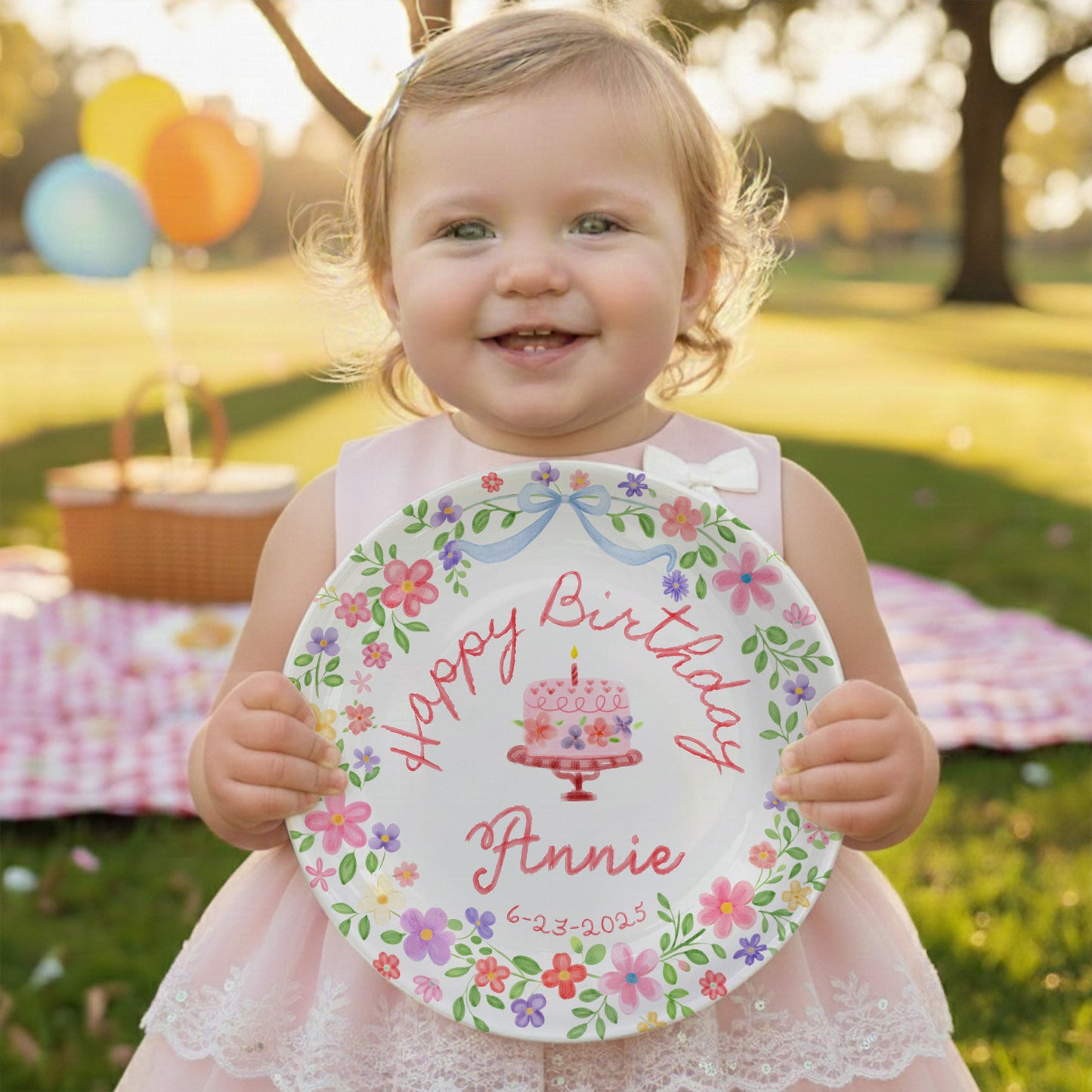 Personalized Birthday Plate Gift P228WUD0