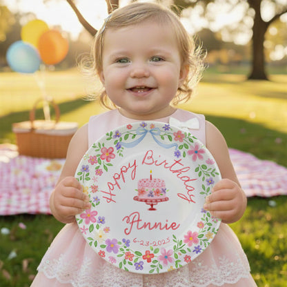 Personalized Birthday Plate Gift P228WUD0