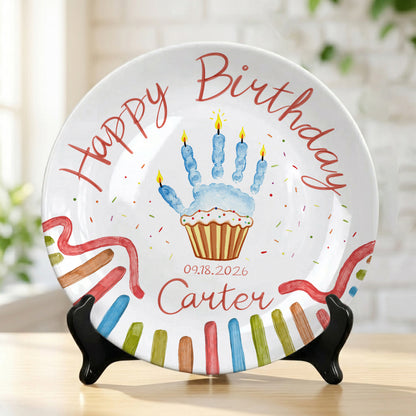 Whimsical Party Birthday Personalized Birthday Plate P626FZFTT