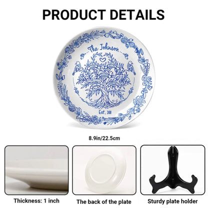 Personalized Family Tree Plate D916ZOF0