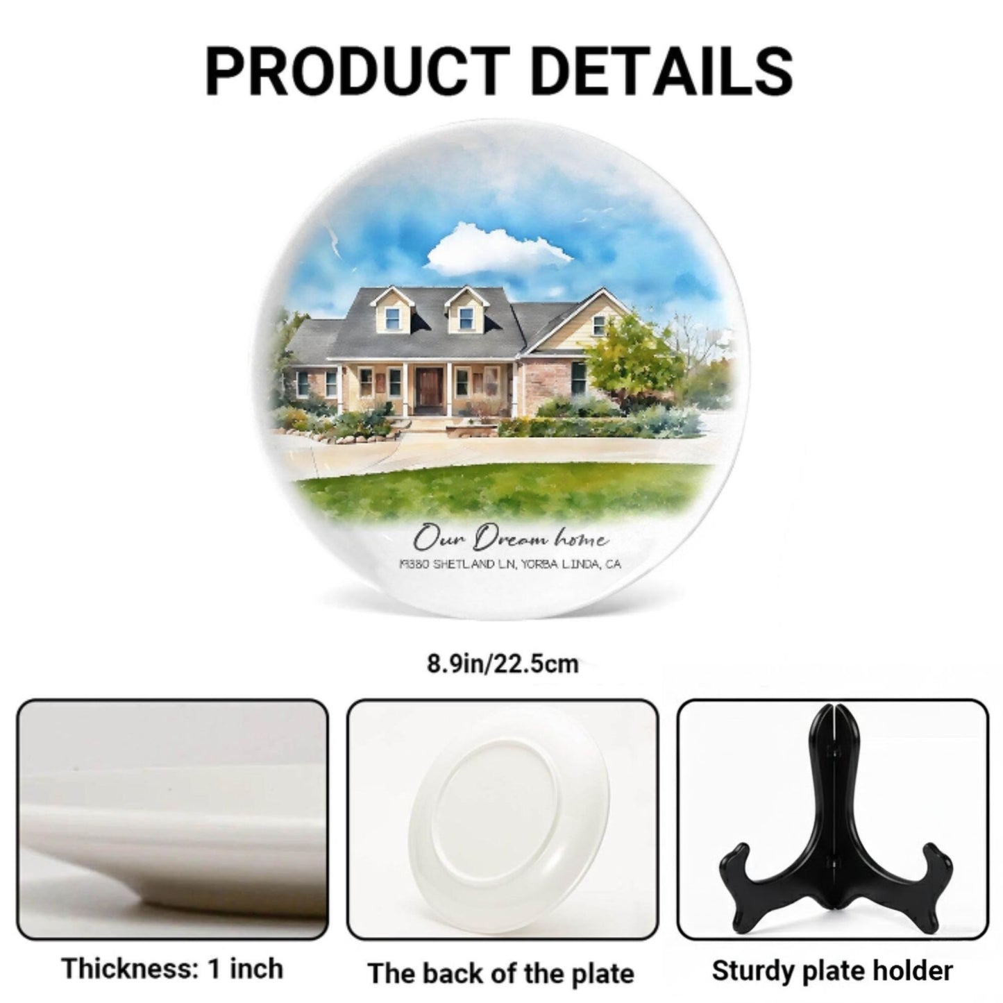 Personalized House Plate Decorative P731RE0