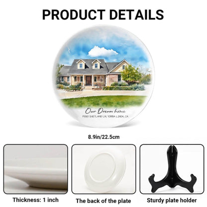 Personalized House Plate Decorative P731RE0