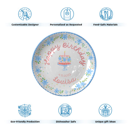 Personalized Birthday Plate Gift P326IO50