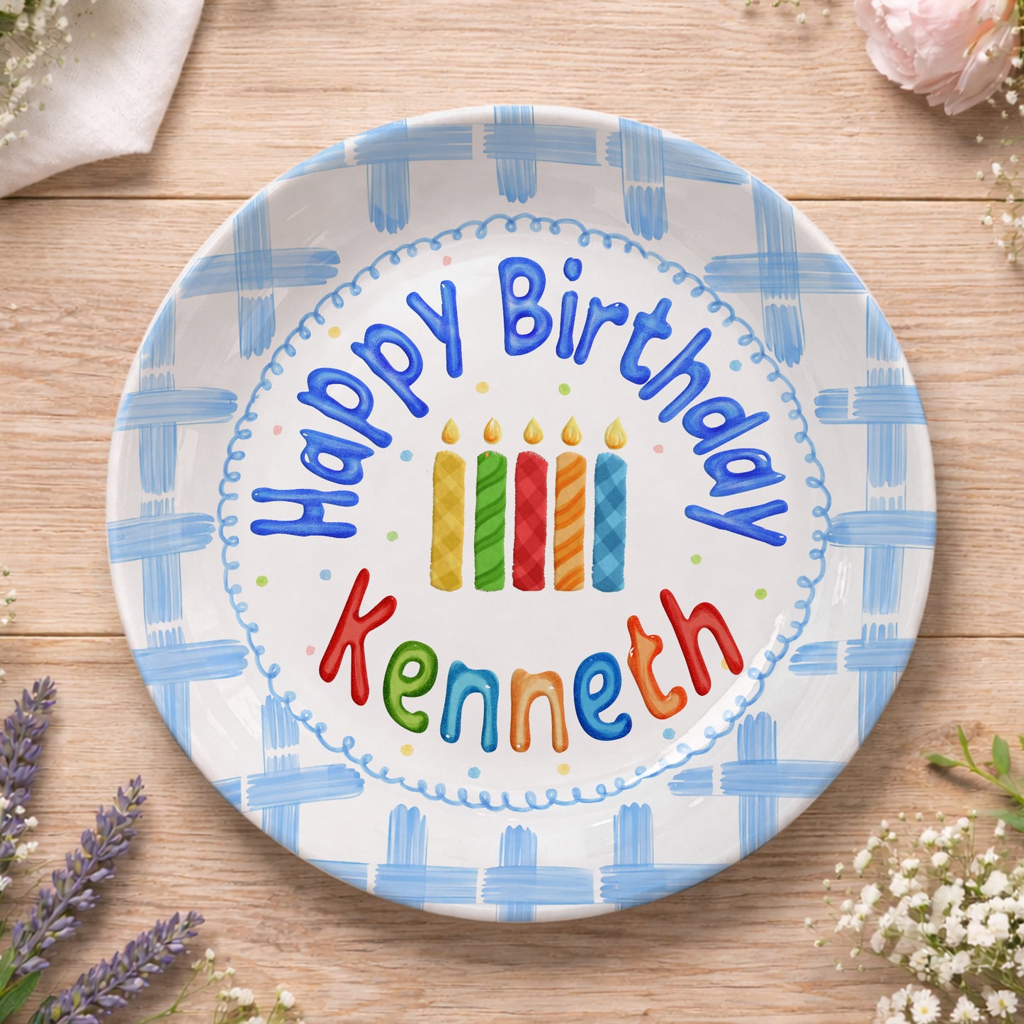 Personalized Birthday Plate Gift P228AM00