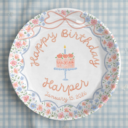 Personalized Birthday Plate Gift P228EAZ0
