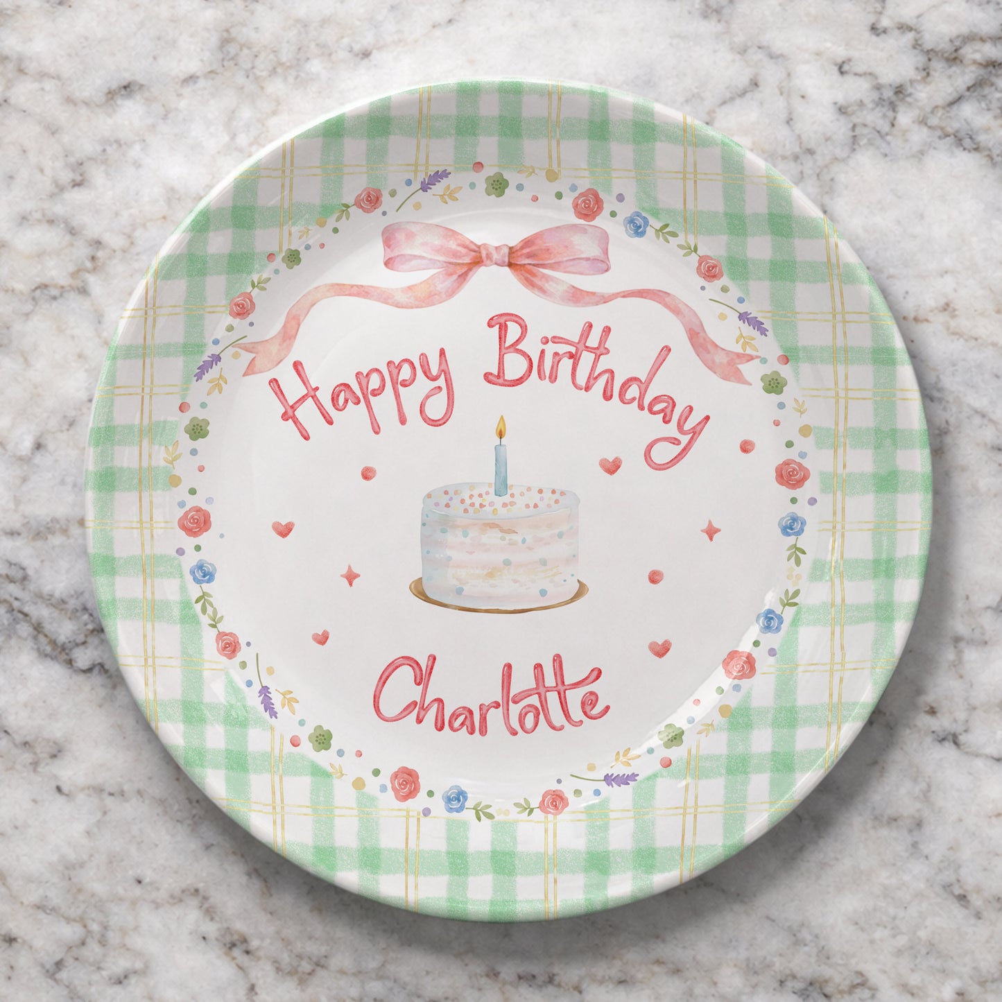 Personalized Birthday Plate Gift P19ABL0