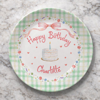 Personalized Birthday Plate Gift P19ABL0