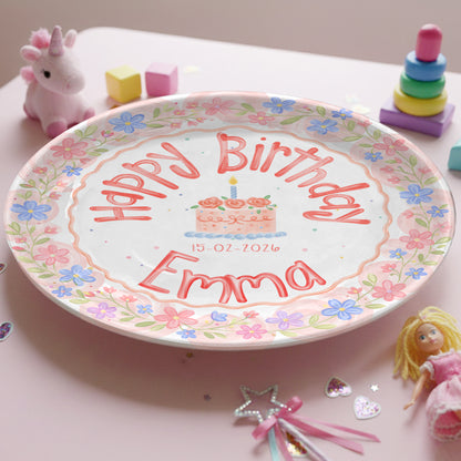 Personalized Birthday Plate Gift P3188D40