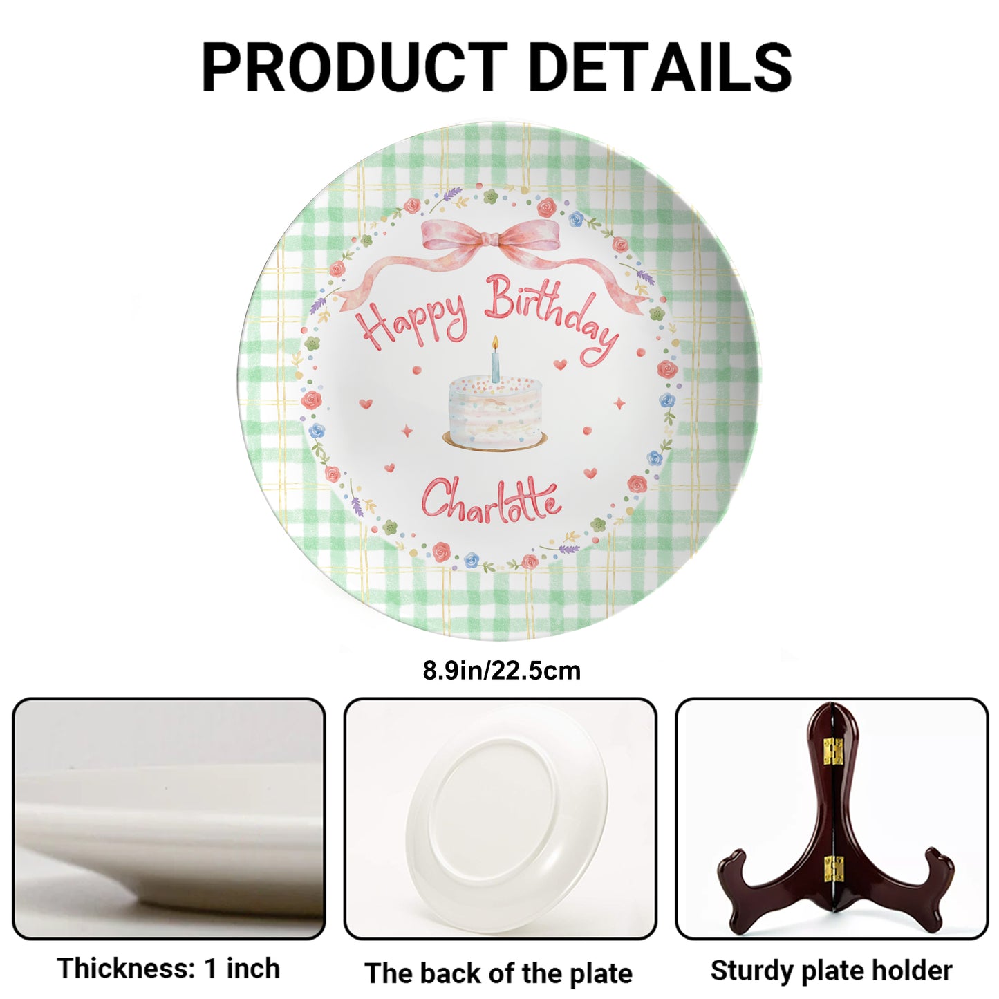Personalized Birthday Plate Gift P19ABL0