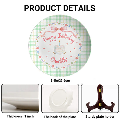 Personalized Birthday Plate Gift P19ABL0