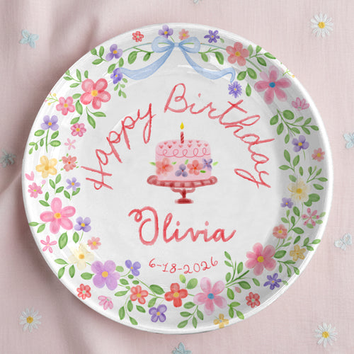 Personalized Birthday Plate Gift P228WUD0