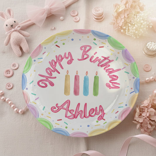 Personalized Birthday Plate Gift P225FQF0