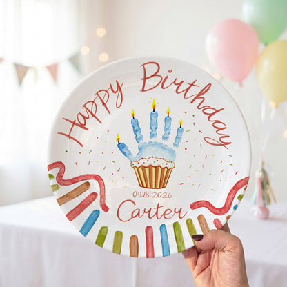 Whimsical Party Birthday Personalized Birthday Plate P626FZFTT