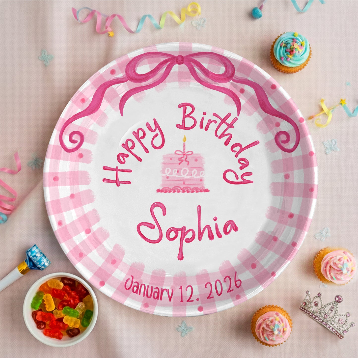 Personalized Birthday Plate Gift P226JYL0