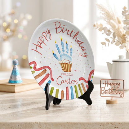 Whimsical Party Birthday Personalized Birthday Plate P626FZFTT