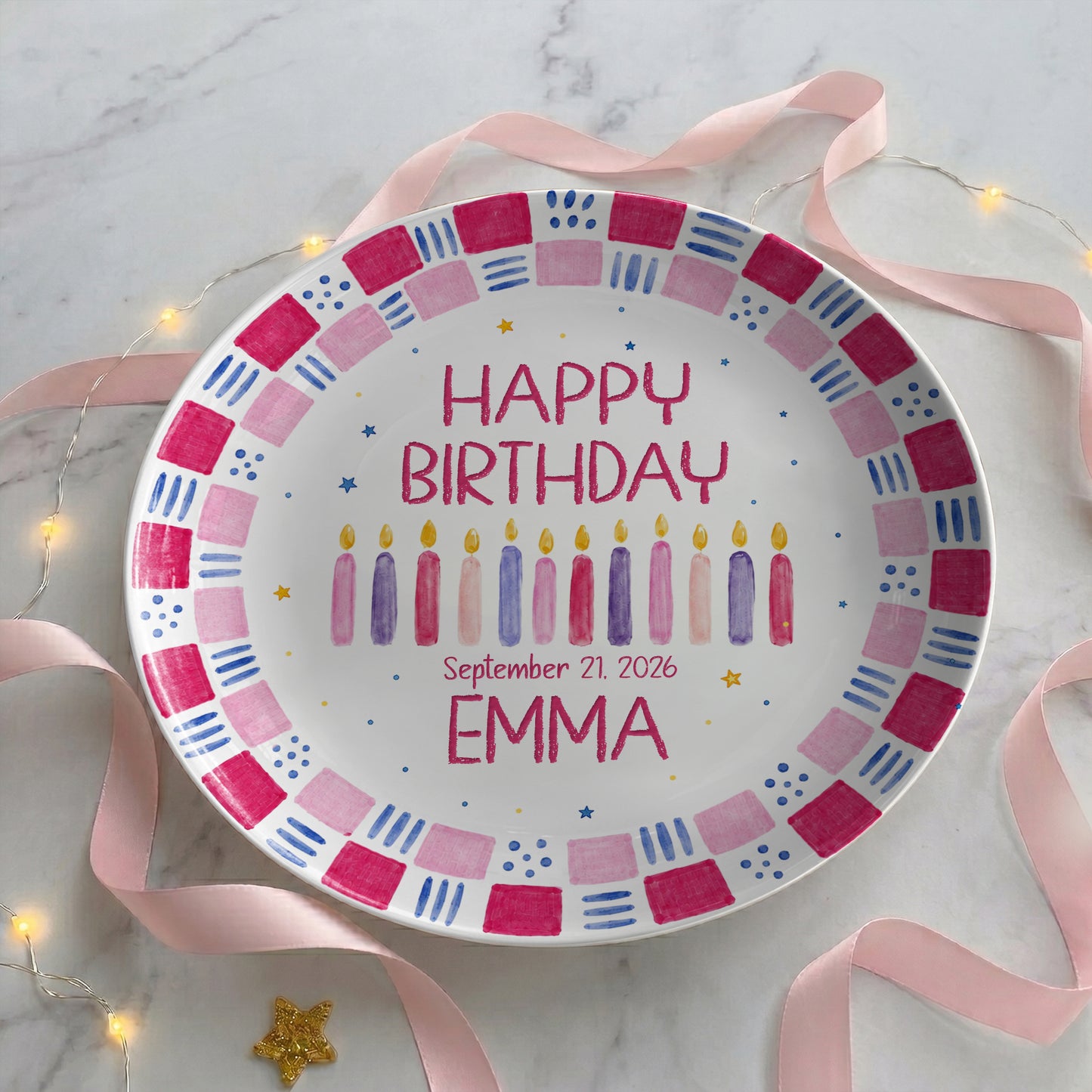 Grandchild Birthday Keepsake Personalized Birthday Plate P626EN4TT