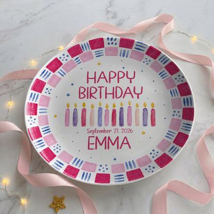 Grandchild Birthday Keepsake Personalized Birthday Plate P626EN4TT