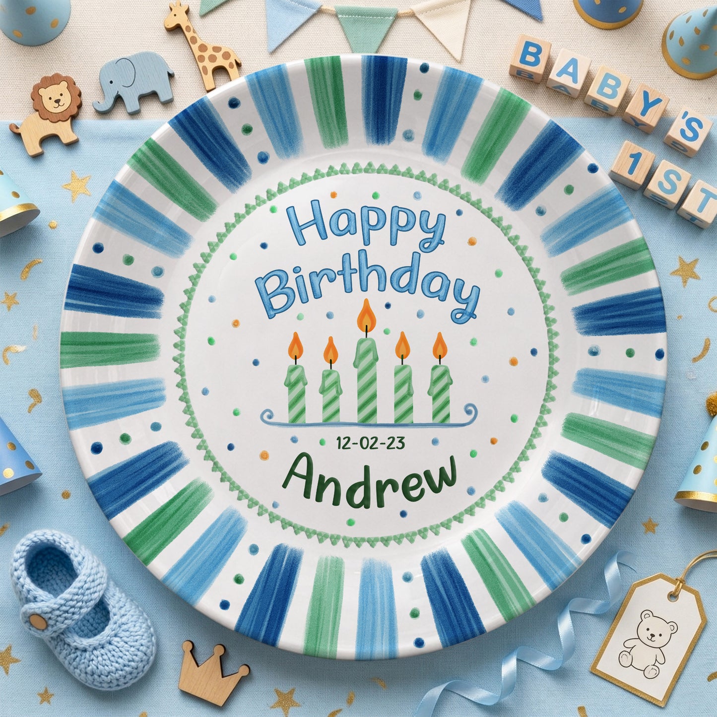 Personalized Birthday Plate Gift P412K3D0