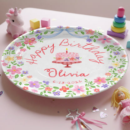 Personalized Birthday Plate Gift P228WUD0