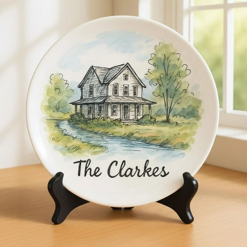 Personalized House Plate Decorative P731RE0