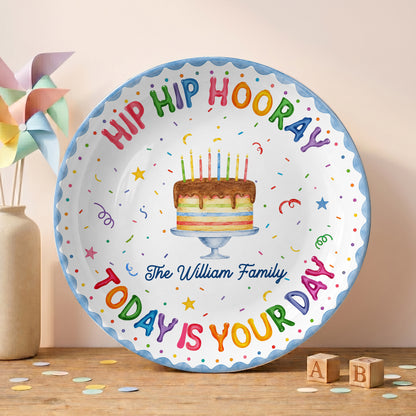 Custom Family Birthday Tradition Personalized Birthday Plate P625WQA0