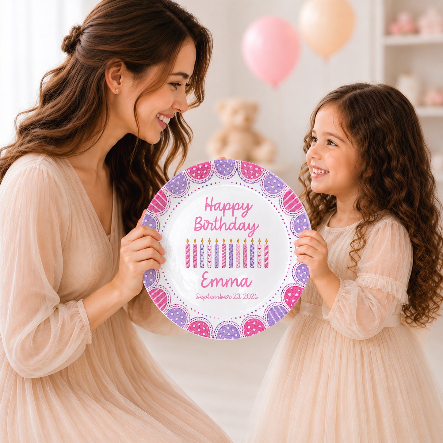 Sweet Candle Personalized Birthday Plate P61STP0