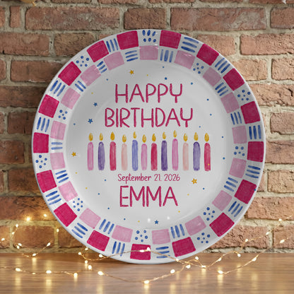 Grandchild Birthday Keepsake Personalized Birthday Plate P626EN4TT