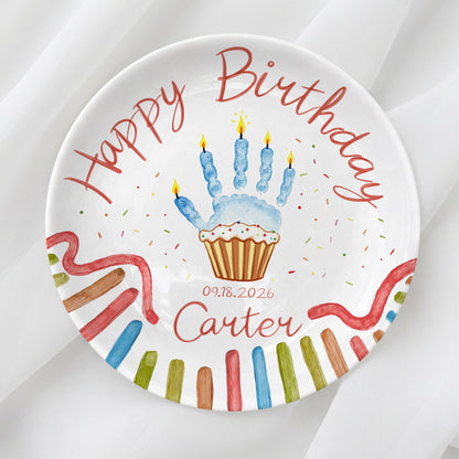 Whimsical Party Birthday Personalized Birthday Plate P626FZFTT