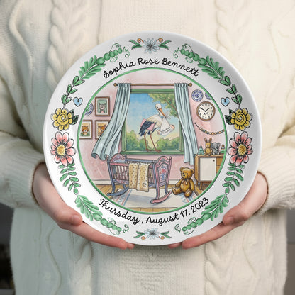 Storybook Personalized Birth Plate P513SRI0