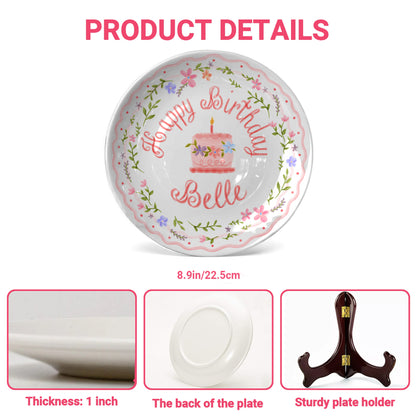 Personalized Birthday Plate Gift P123CPI0