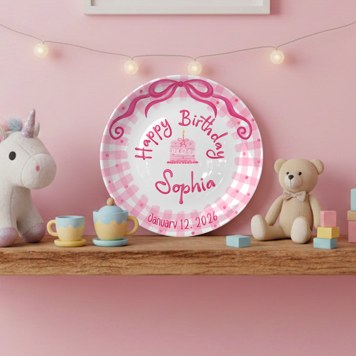 Personalized Birthday Plate Gift P226JYL0