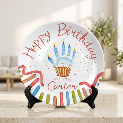 Whimsical Party Birthday Personalized Birthday Plate P626FZFTT