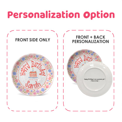 Personalized Birthday Plate Gift P3188D40