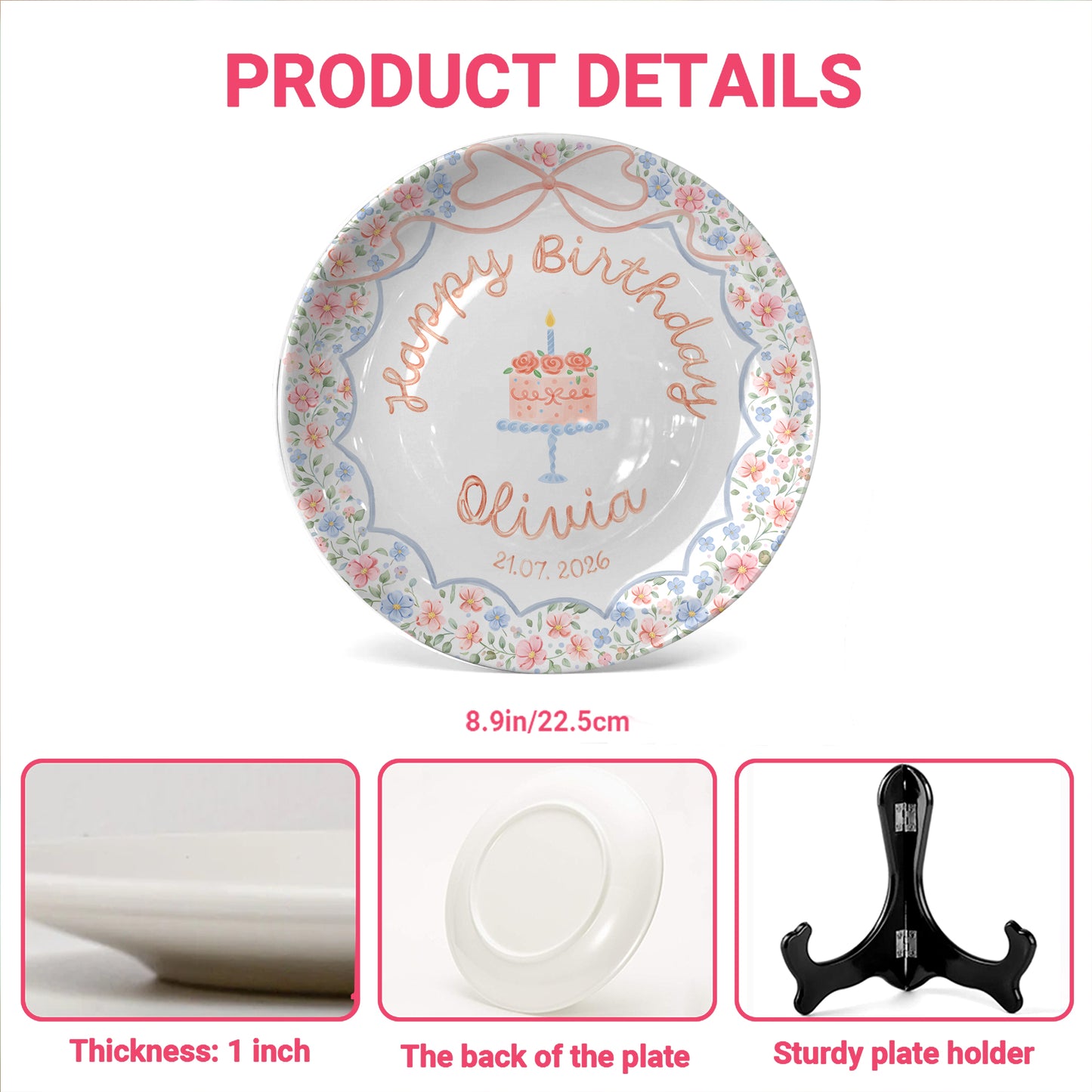 Personalized Birthday Plate Gift P228EAZ0