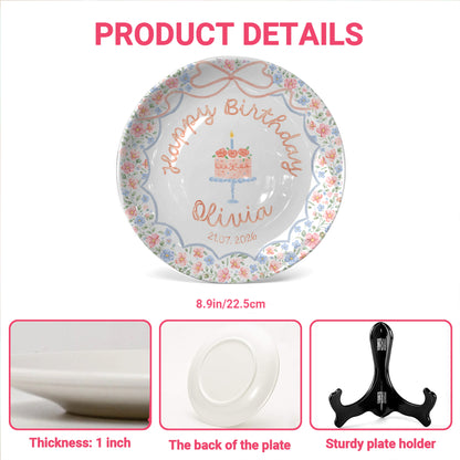 Personalized Birthday Plate Gift P228EAZ0