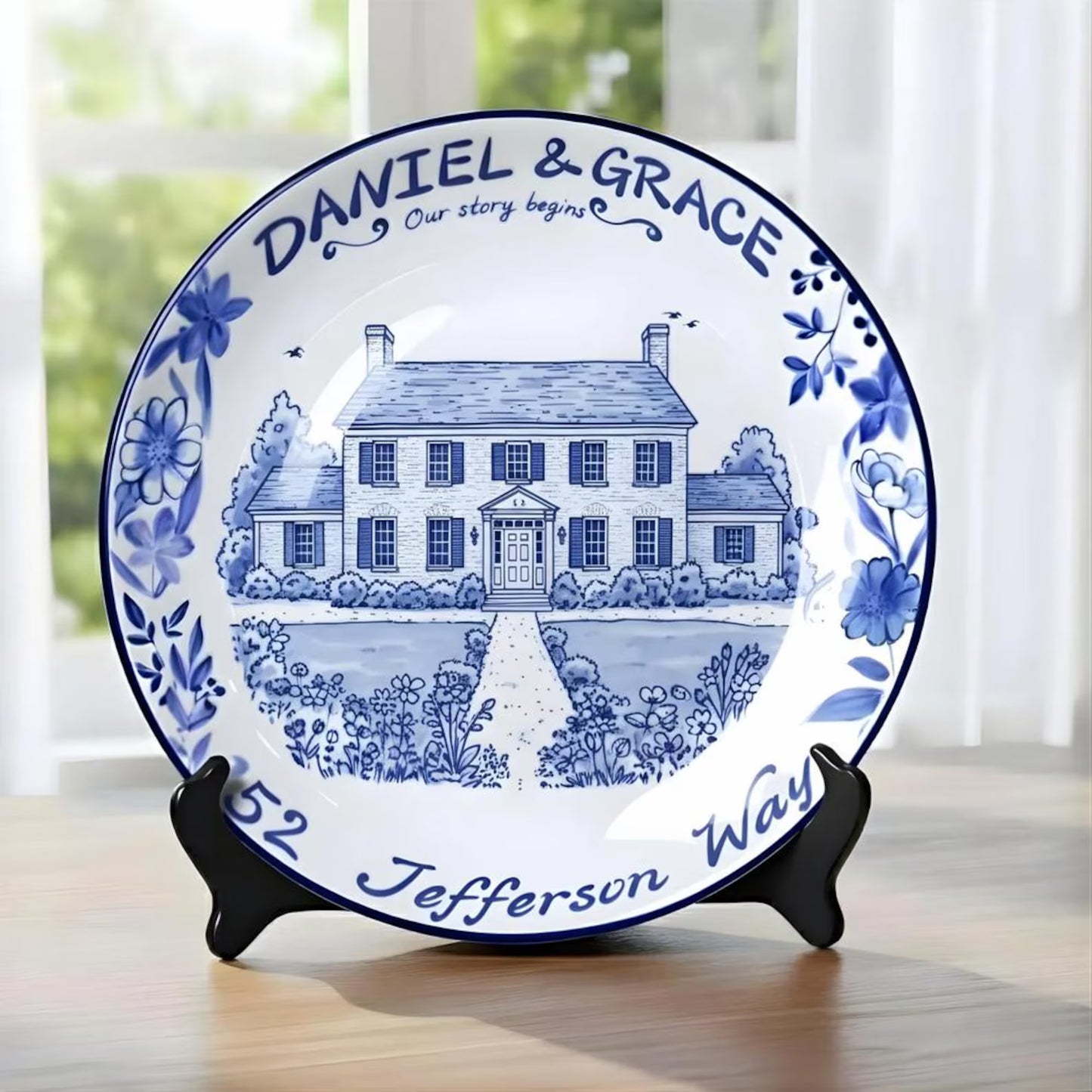 Personalized House Plate Decorative D123DQK0