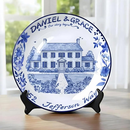 Personalized House Plate Decorative D123DQK0