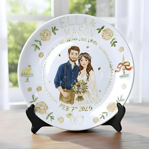 Personalized Wedding gifts Custom Couple Portrait D92XNG0