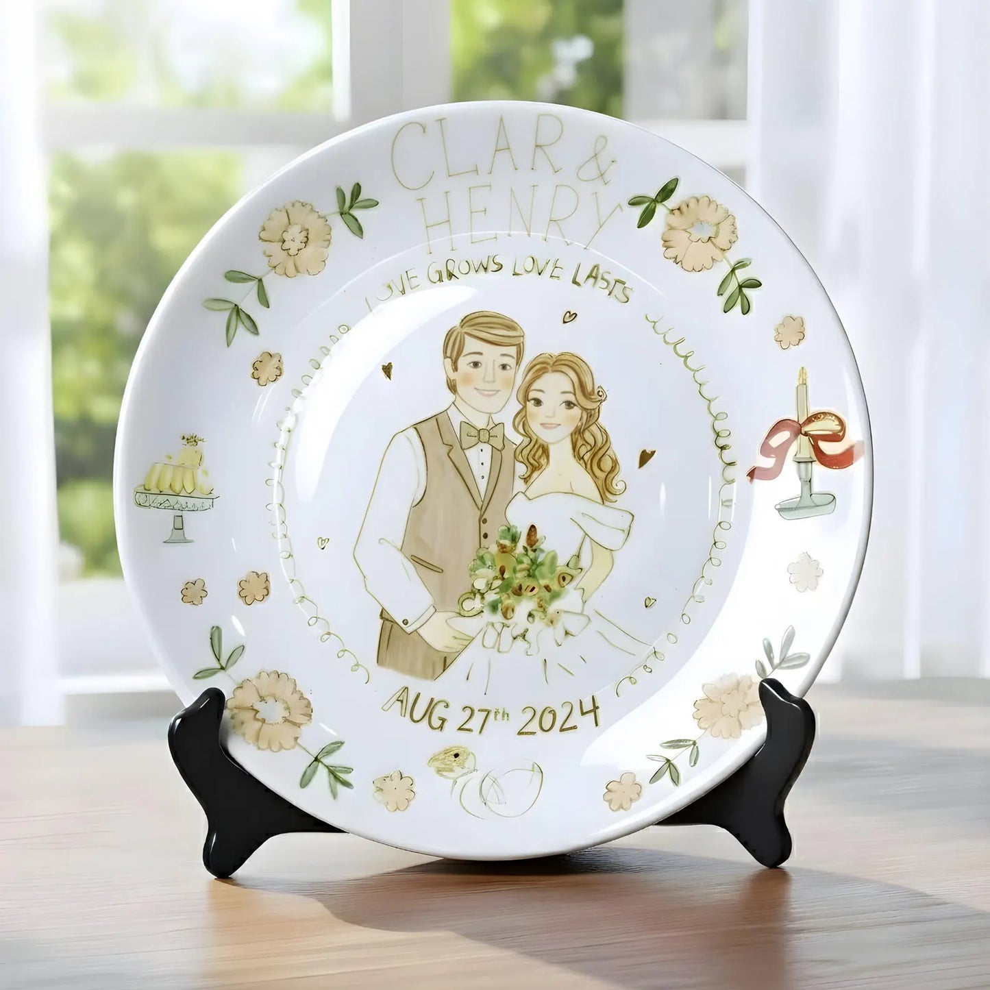 Personalized Wedding gifts Custom Couple Portrait D92XNG0