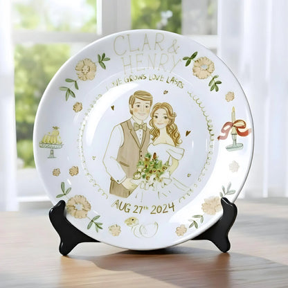 Personalized Wedding gifts Custom Couple Portrait D92XNG0