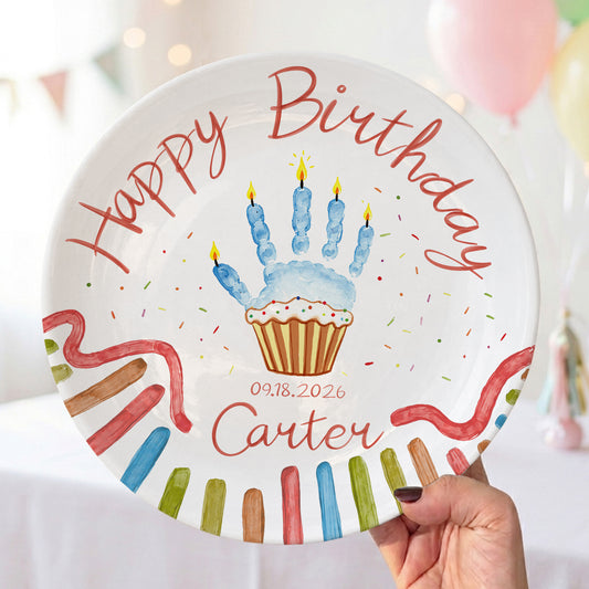 Whimsical Party Birthday Personalized Birthday Plate P626FZFTT