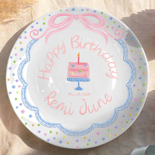 Personalized Birthday Plate Gift P41A4U0